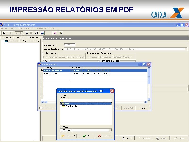 IMPRESSÃO RELATÓRIOS EM PDF 