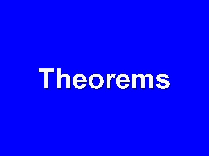 Theorems 