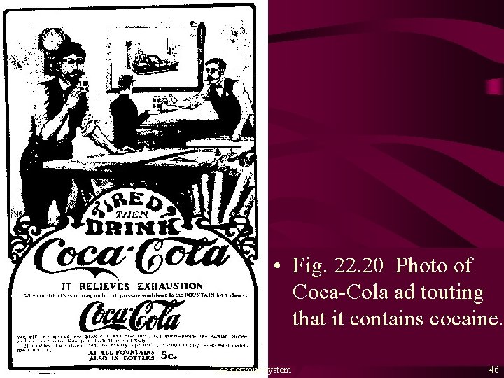  • Fig. 22. 20 Photo of Coca-Cola ad touting that it contains cocaine.