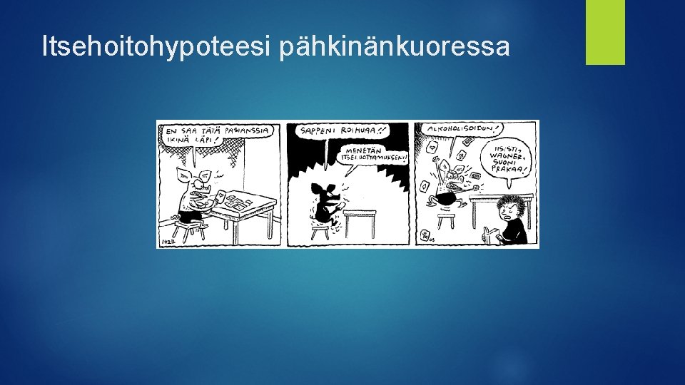 Itsehoitohypoteesi pähkinänkuoressa 