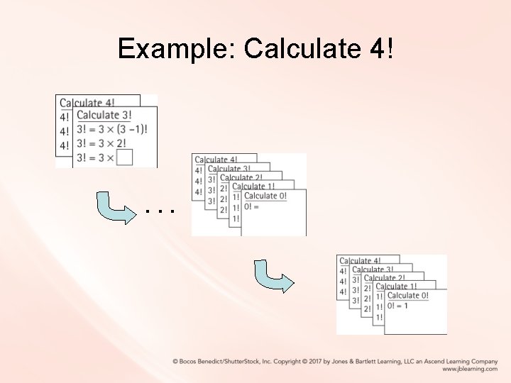 Example: Calculate 4! . . . 