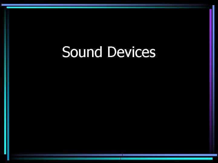 Sound Devices 