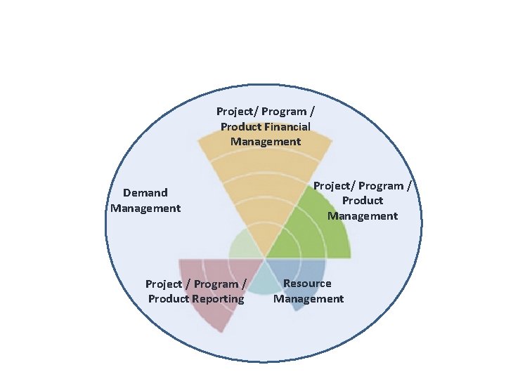 Project/ Program / Product Financial Management Demand Management Project / Program / Product Reporting