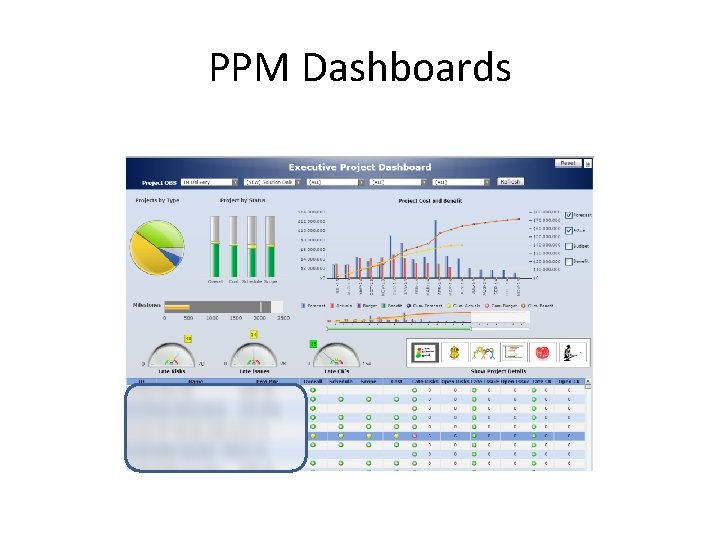PPM Dashboards 