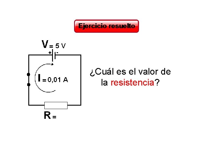 ¿Cuál es el valor de la resistencia? 