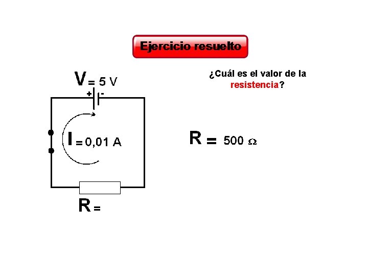 ¿Cuál es el valor de la resistencia? 