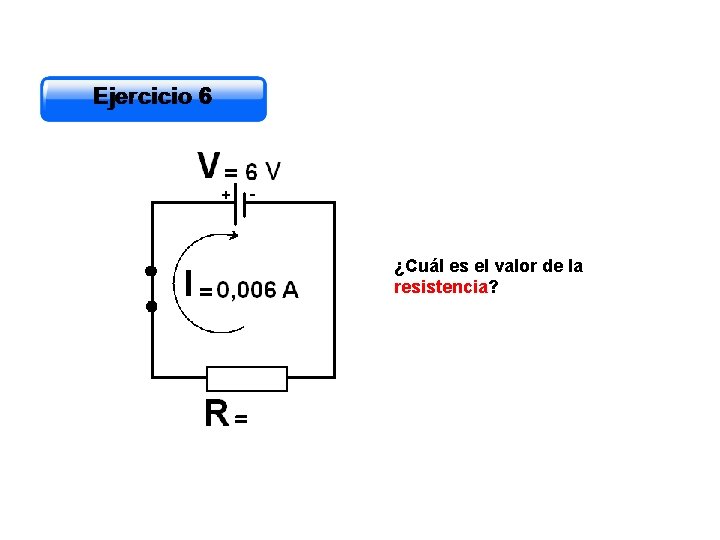 ¿Cuál es el valor de la resistencia? 