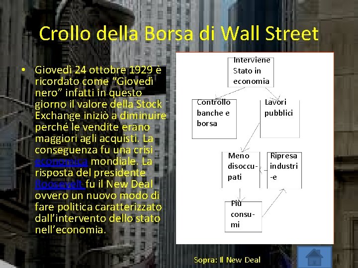 Crollo della Borsa di Wall Street • Giovedì 24 ottobre 1929 è ricordato come