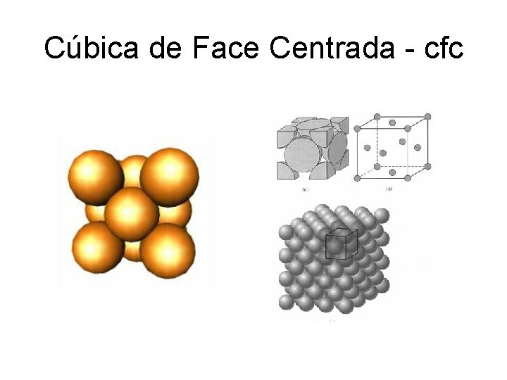 Cúbica de Face Centrada - cfc 