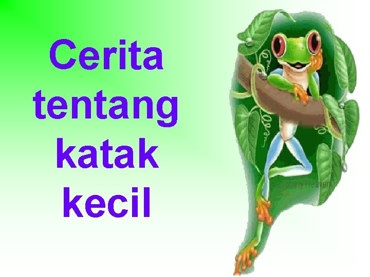 Cerita tentang katak kecil 