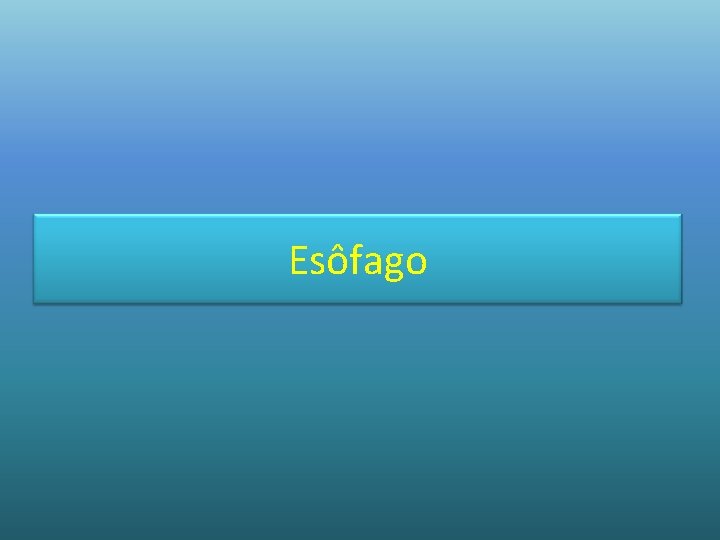 Esôfago 