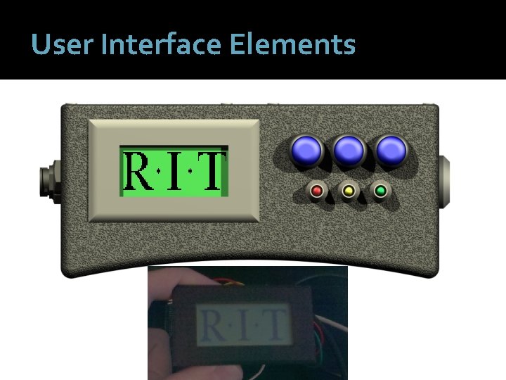 User Interface Elements 