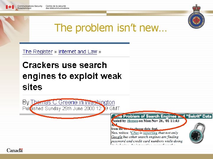 The problem isn’t new… 