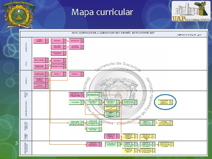 Mapa curricular 5 