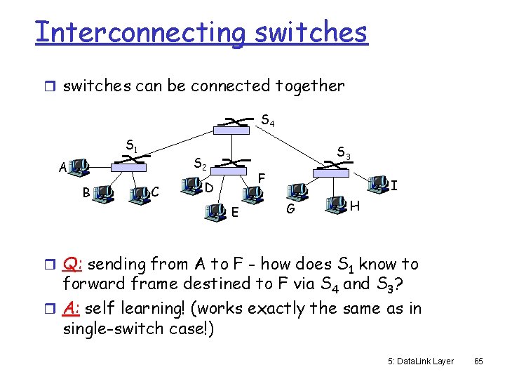 Interconnecting switches r switches can be connected together S 4 S 1 S 2