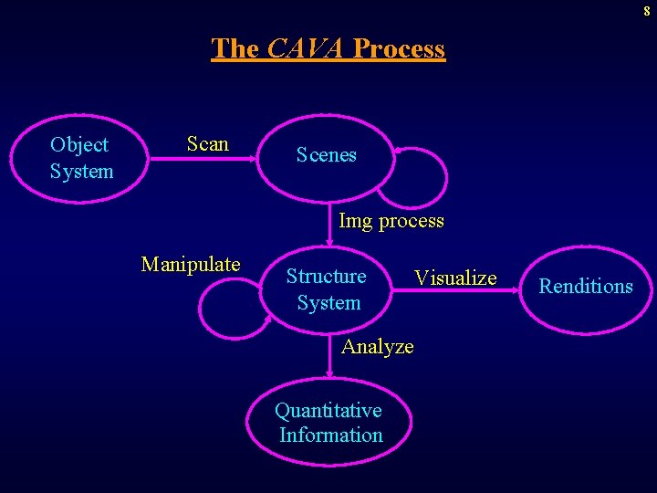 8 The CAVA Process Object System Scan Scenes Img process Manipulate Structure System Analyze