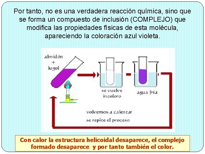 Por tanto, no es una verdadera reacción química, sino que se forma un compuesto