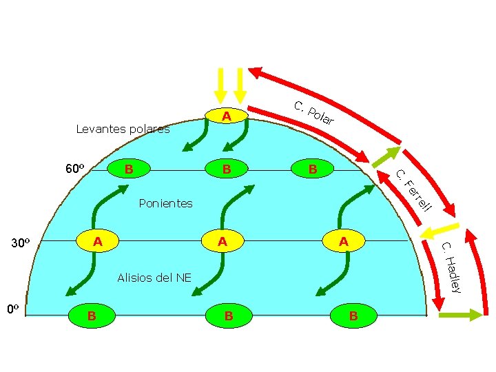 Levantes polares B Po lar B C. B 60º A C. el rr Fe Levantes polares B Po lar B C. B 60º A C. el rr Fe