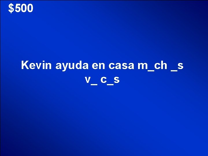 © Mark E. Damon - All Rights Reserved $500 Kevin ayuda en casa m_ch