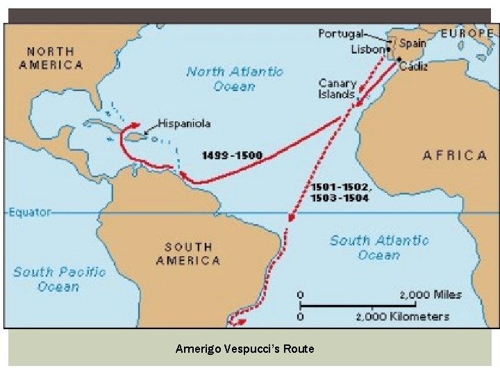 Amerigo Vespucci’s Route 