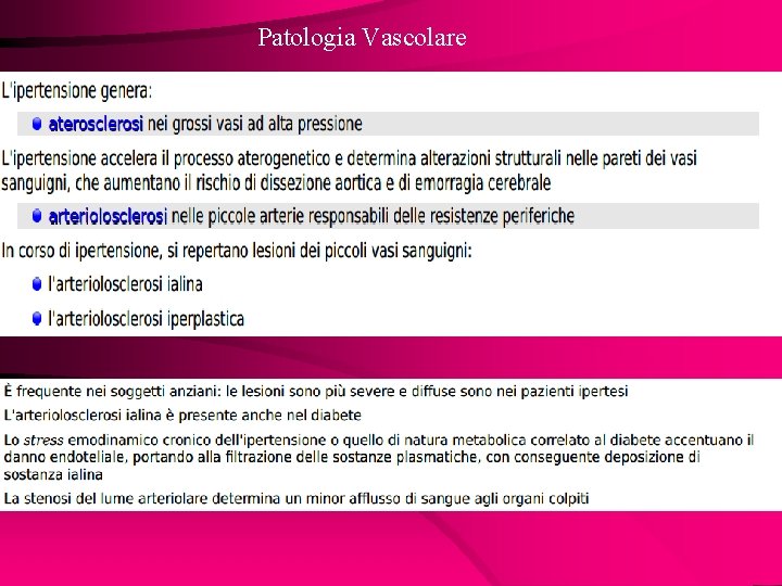 Patologia Vascolare 