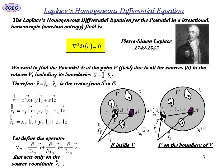 SOLO Laplace’s Homogeneous Differential Equation The Laplace’s Homogeneous Differential Equation for the Potential in