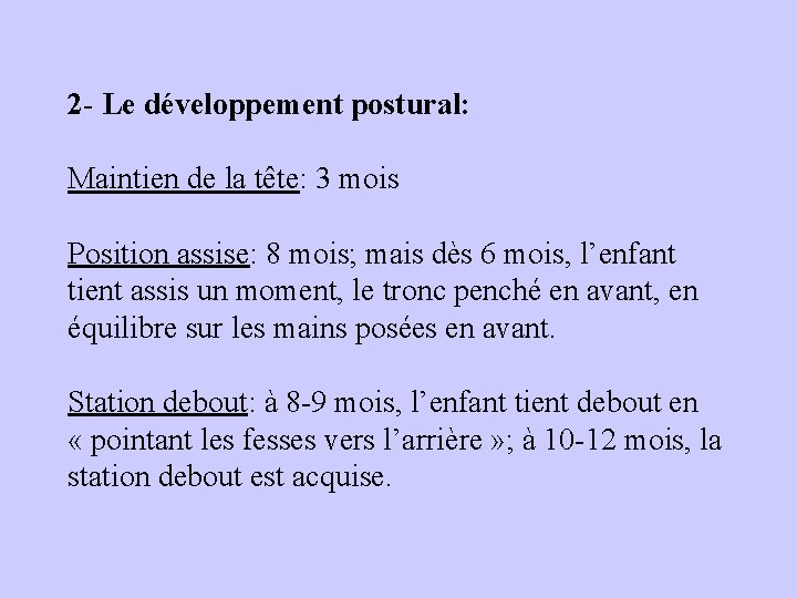 Le Developpement Psychomoteur De Lenfant Intervention Du 2