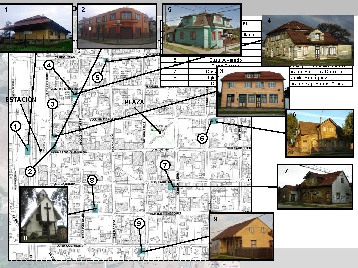 PAILLACO: Propuesta por zonas 2 1 5 DENOMINACIÓN DEL INMUEBLE ID PLANO T-636 1