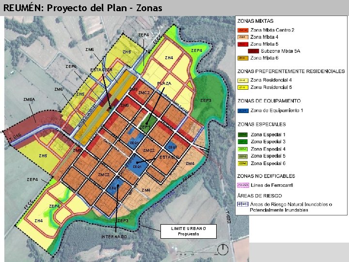 ZEP 4 ZM 6 FF CC REUMÉN: Proyecto del Plan – Zonas ZEP 4