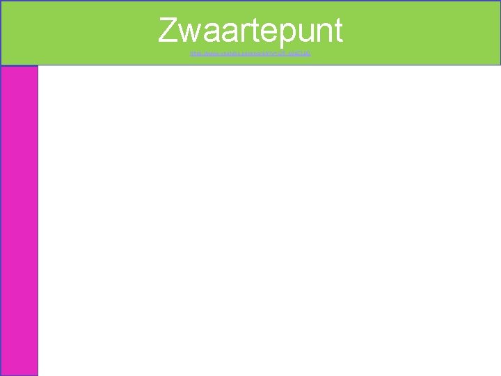 Zwaartepunt https: //www. youtube. com/watch? v=r 25_s 8 o. ZL 90 