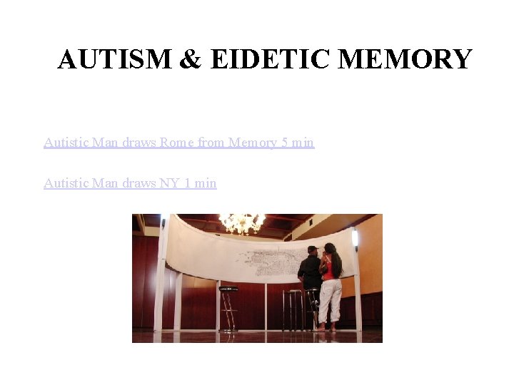 AUTISM & EIDETIC MEMORY Autistic Man draws Rome from Memory 5 min Autistic Man
