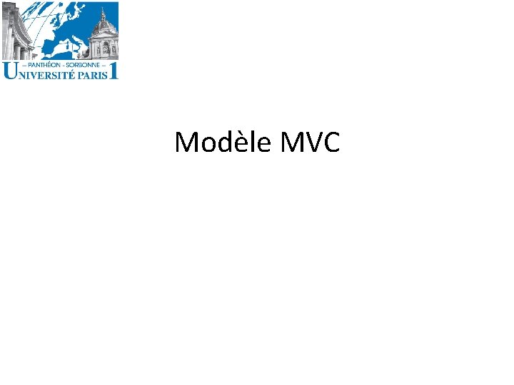 Modèle MVC 