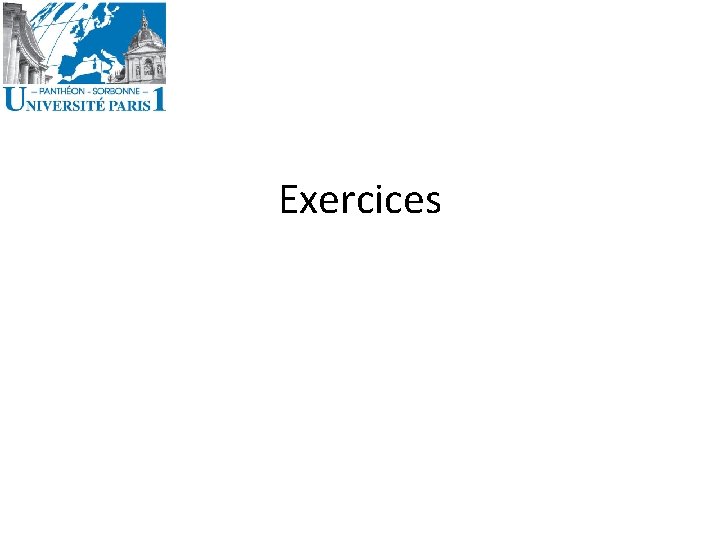 Exercices 