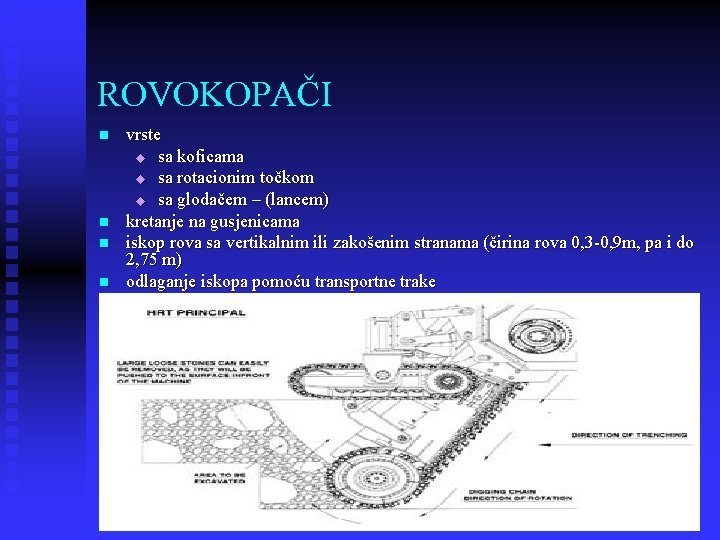 ROVOKOPAČI n n vrste u sa koficama u sa rotacionim točkom u sa glodačem