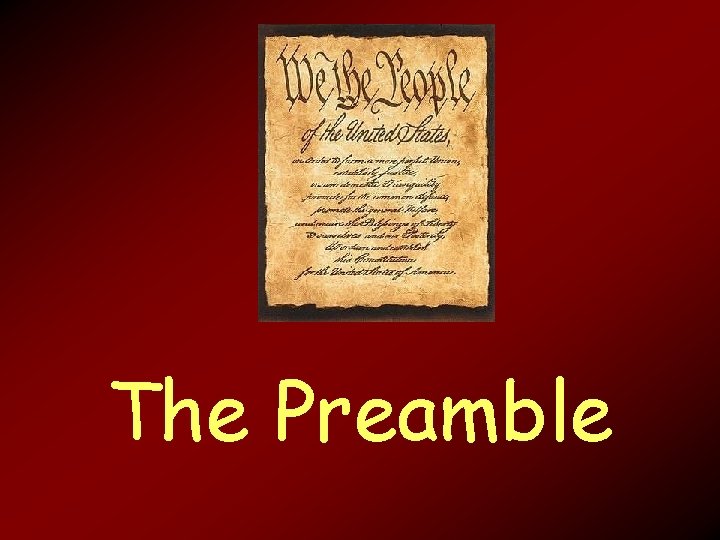 The Preamble 