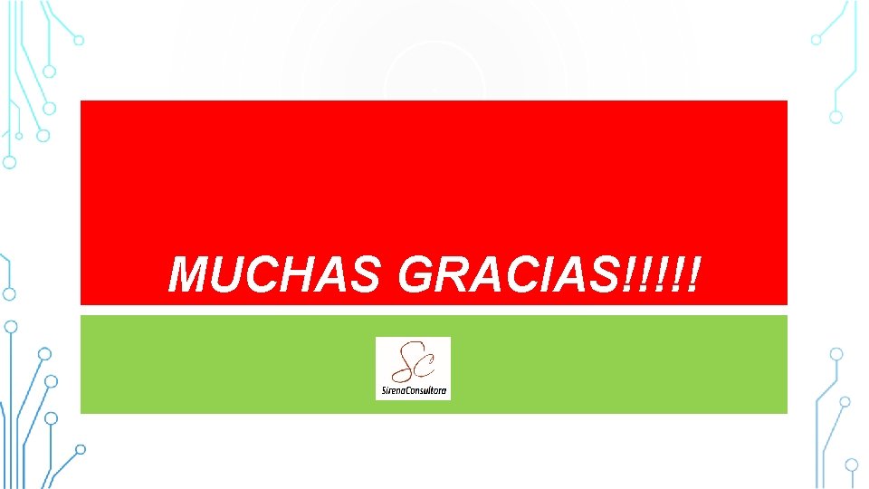 MUCHAS GRACIAS!!!!! CONSULTORA SIRENA 2015 66 MUCHAS GRACIAS!!!!! CONSULTORA SIRENA 2015 66