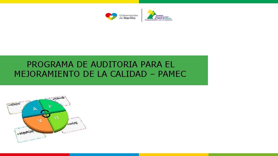 PROGRAMA DE AUDITORIA PARA EL MEJORAMIENTO DE LA CALIDAD – PAMEC 