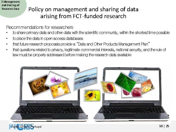 2. Management and Sharing of Research Data Policy on management and sharing of data