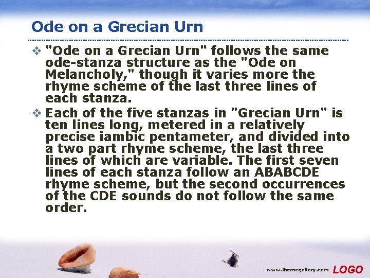 Ode on a Grecian Urn v "Ode on a Grecian Urn" follows the same