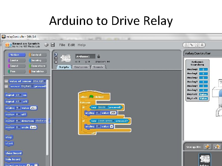 Arduino to Drive Relay 