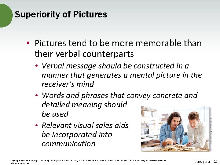 Superiority of Pictures • Pictures tend to be more memorable than their verbal counterparts