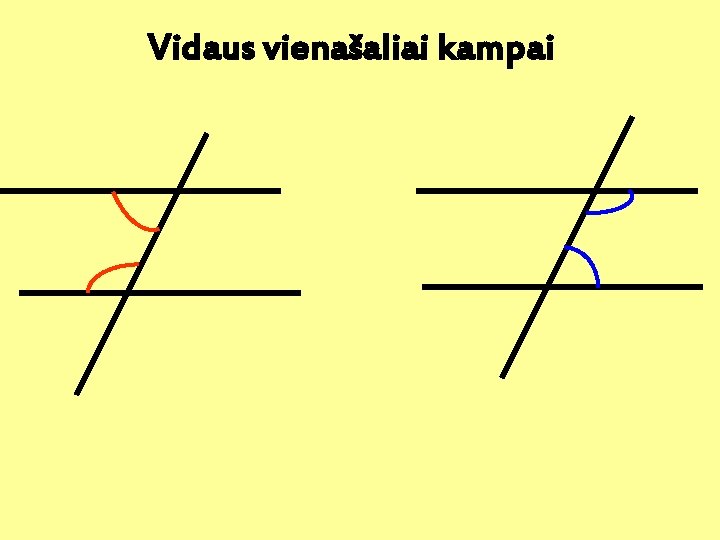 Vidaus vienašaliai kampai 