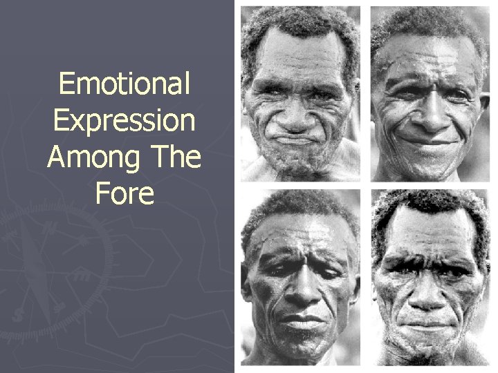 Emotional Expression Among The Fore 