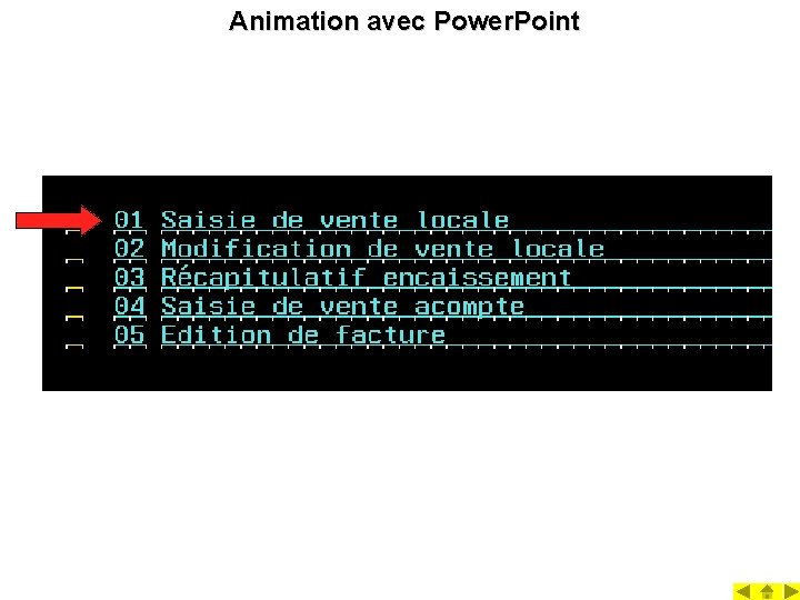 Animation avec Power. Point 