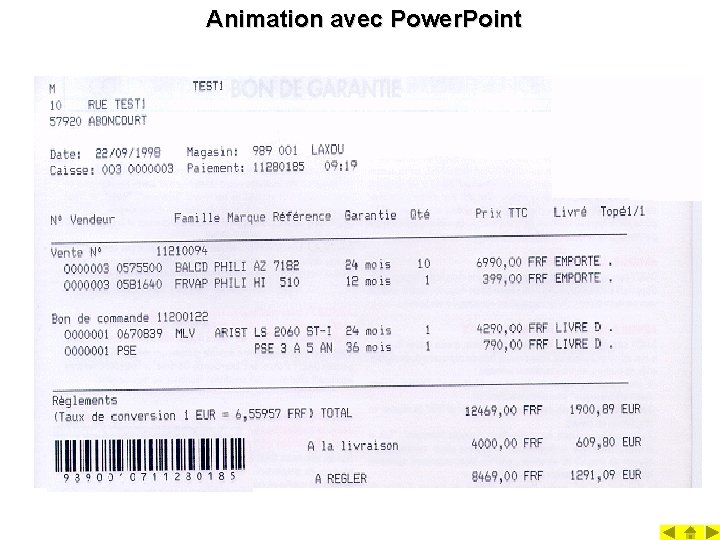 Animation avec Power. Point 