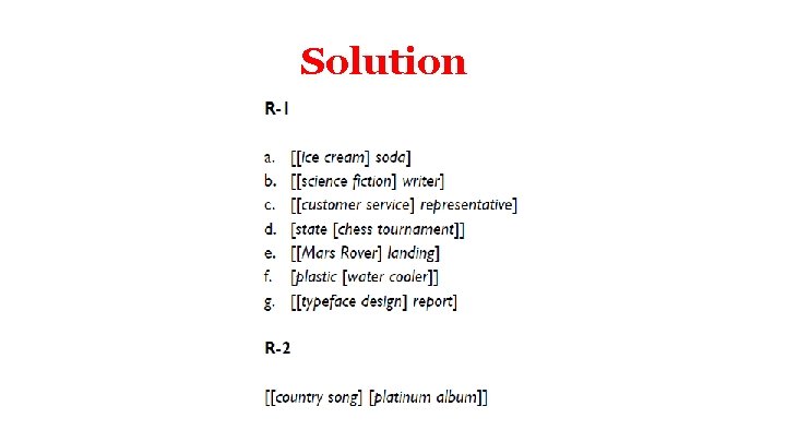 Solution 