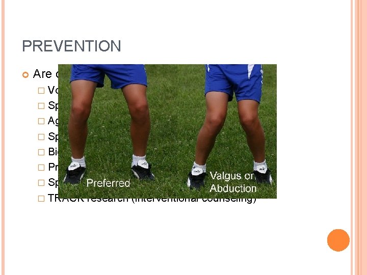 PREVENTION Are overuse injuries more preventable? � Volume related � Sports specialization (young athletes) PREVENTION Are overuse injuries more preventable? � Volume related � Sports specialization (young athletes)