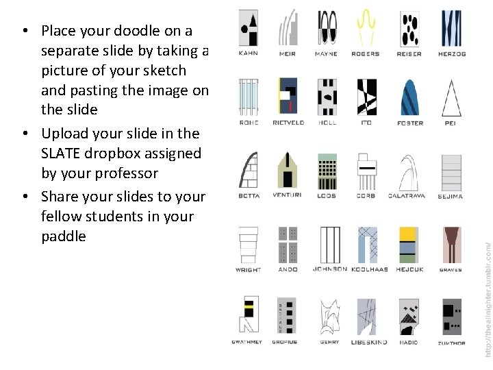  • Place your doodle on a separate slide by taking a picture of