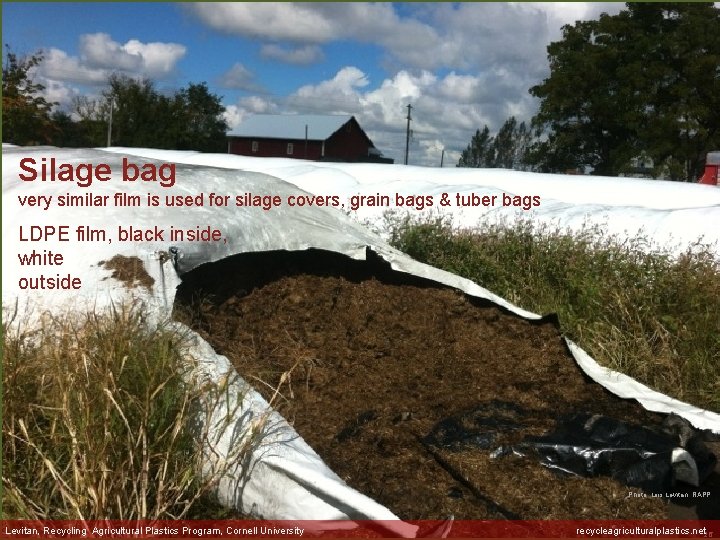 Silage bag very similar film is used for silage covers, grain bags & tuber