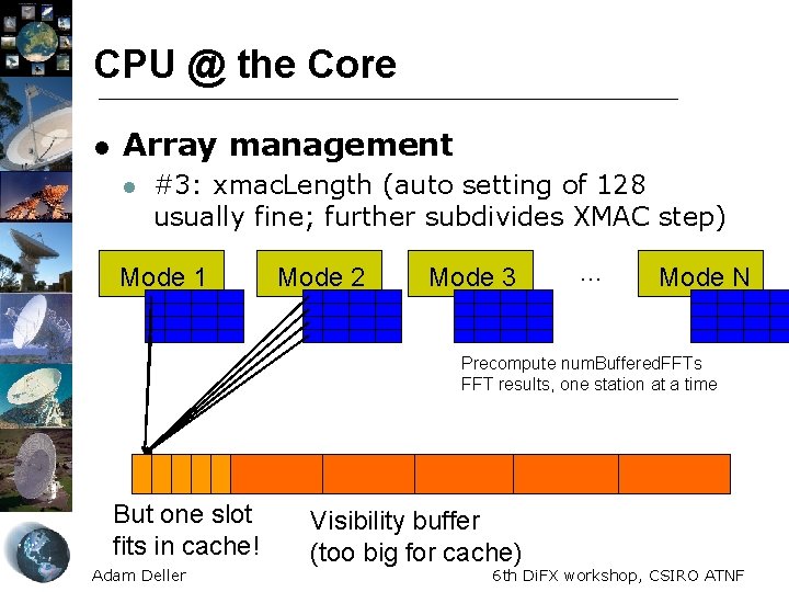 CPU @ the Core l Array management l #3: xmac. Length (auto setting of